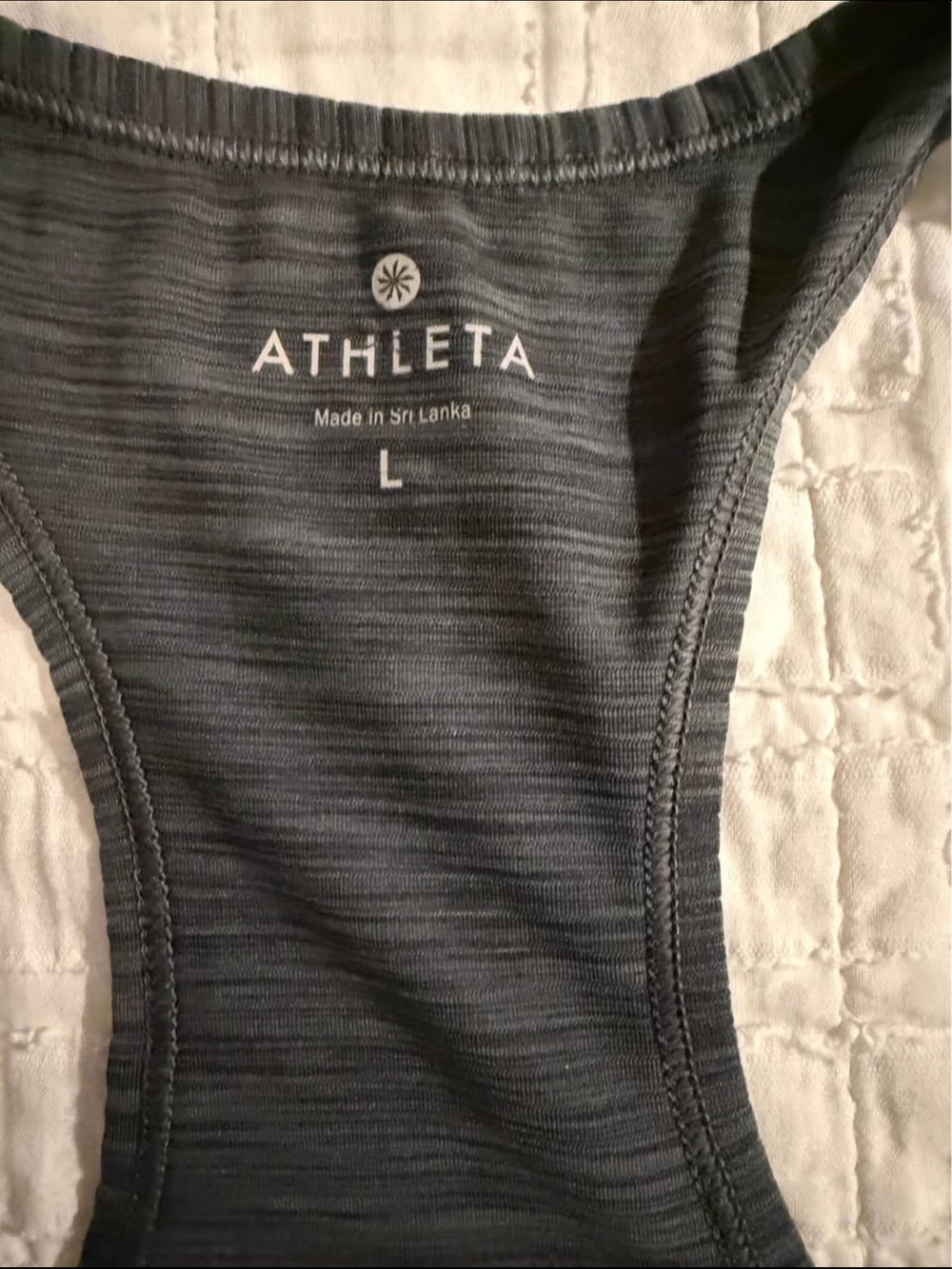 Athleta Charcoal Racerback Performance Tank - Picture 3 of 3